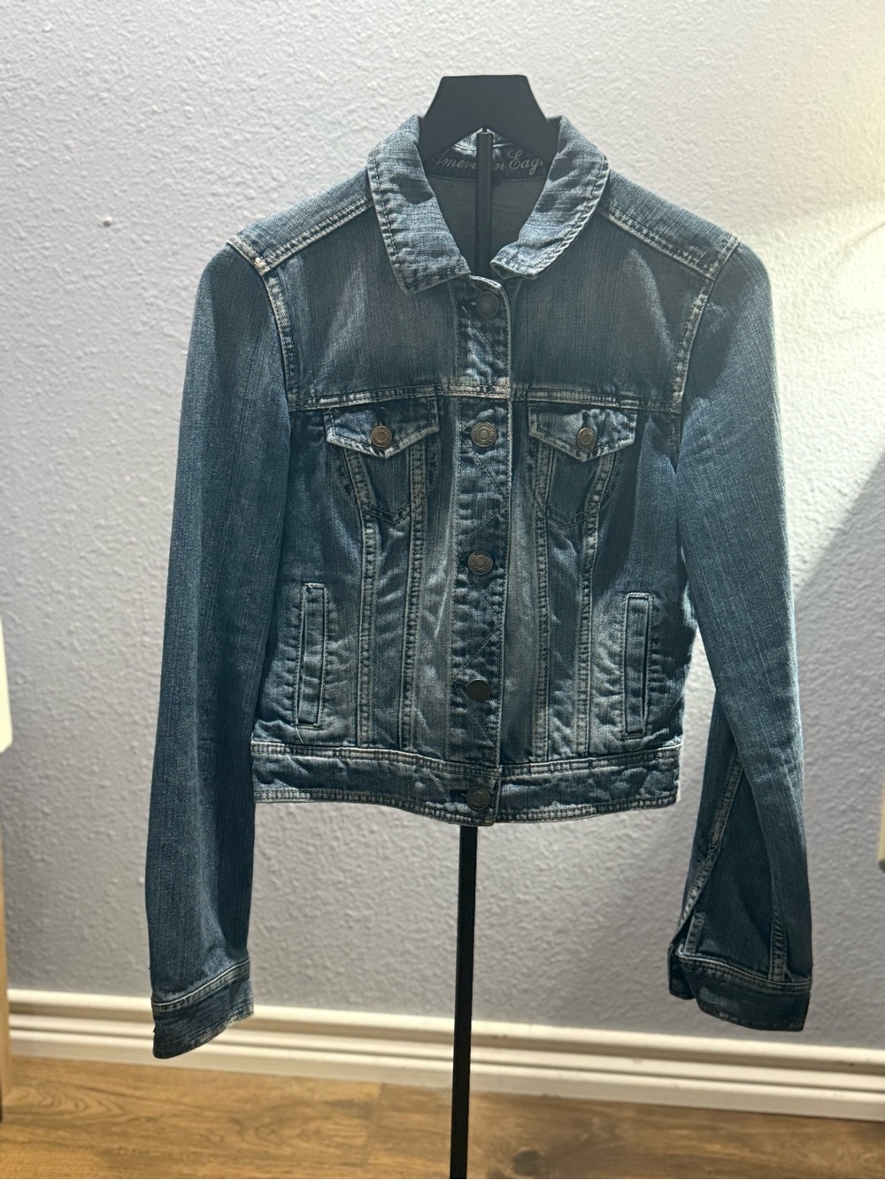 American Eagle Outfitters Blue Denim Jacket - Women